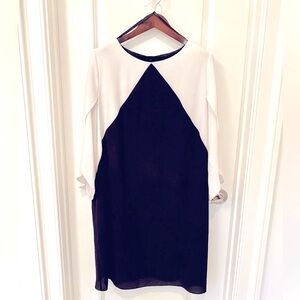 🖤🤍  AGB Size 16 Black and White Geometric A-line Dress - SPECIAL DRESS! 🖤🤍